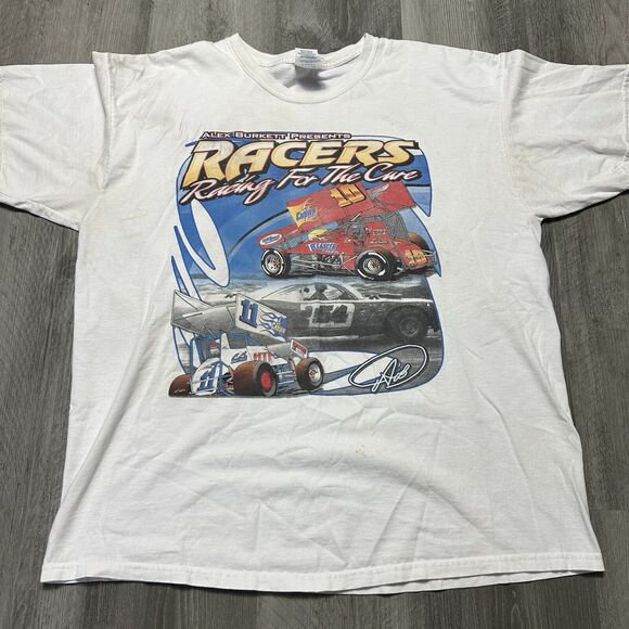 Nascar Graphic Racing T Shirt Burger King Mens Extra Large XL Double Side - Picture 2 of 6
